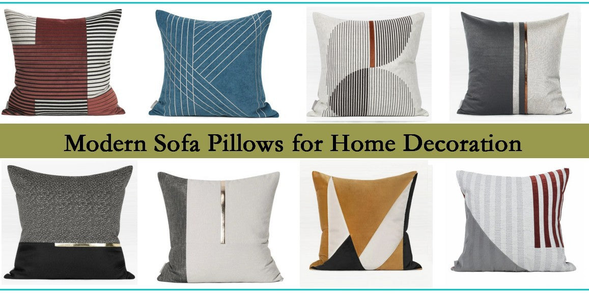 Modern Sofa Pillow, Modern Throw Pillows, Throw Pillows for Couch, Yel –  Paintingforhome