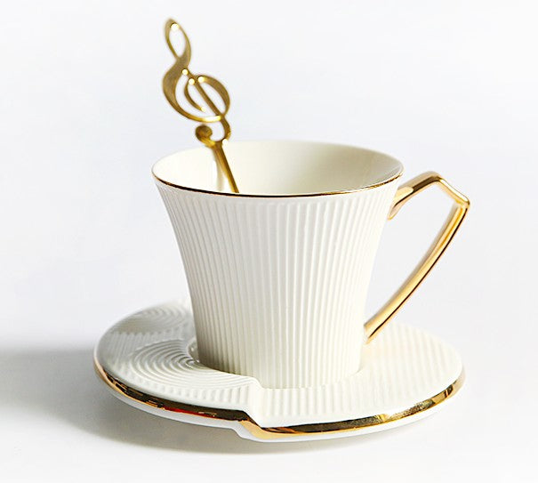 Creative Bone China Porcelain Tea Cup Set, Traditional English Tea Cups and Saucers, Unique Ceramic Coffee Cups, Afternoon British Tea Cups