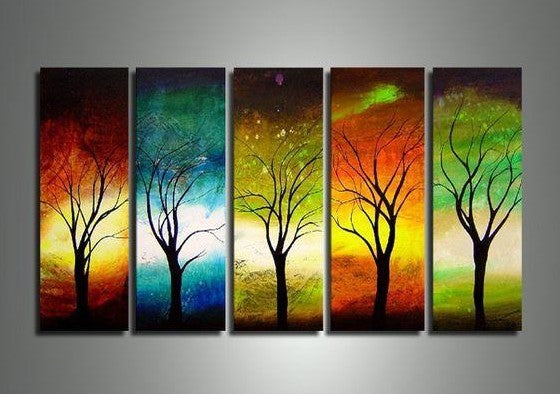 Large Acrylic Painting, Tree of Life Painting, Living Room Wall Art Paintings, Modern Contemporary Art, Tree Paintings