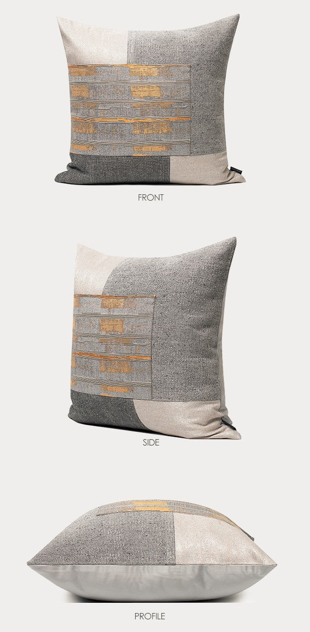 Large Gray Modern Pillows, Modern Simple Throw Pillows, Decorative Modern Sofa Pillows, Modern Throw Pillows for Couch