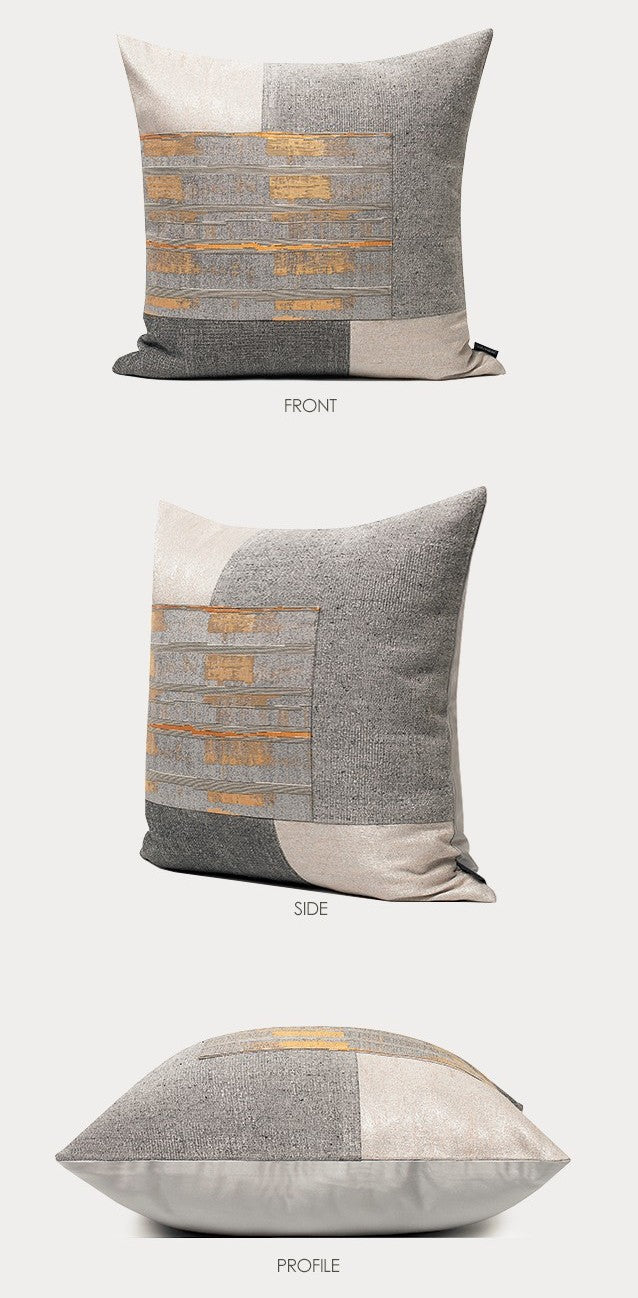 Large Gray Modern Pillows. Modern Simple Throw Pillows. Decorative Modern Sofa Pillows. Modern Throw Pillows for Couch