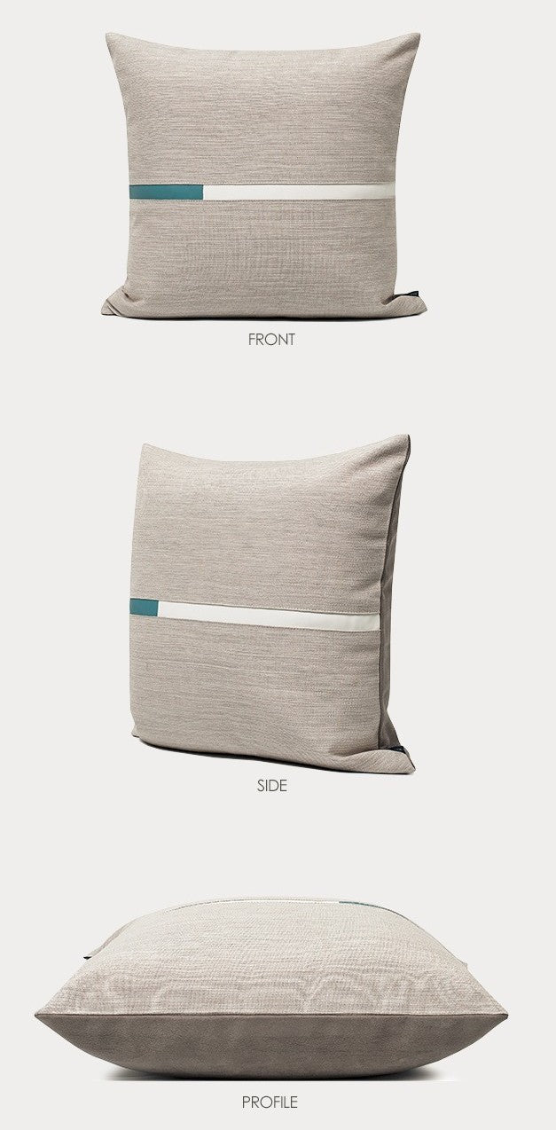 Modern Throw Pillows for Couch. Large Gray Simple Modern Pillows. Decorative Modern Sofa Pillows. Modern Simple Throw Pillows for Dining Room