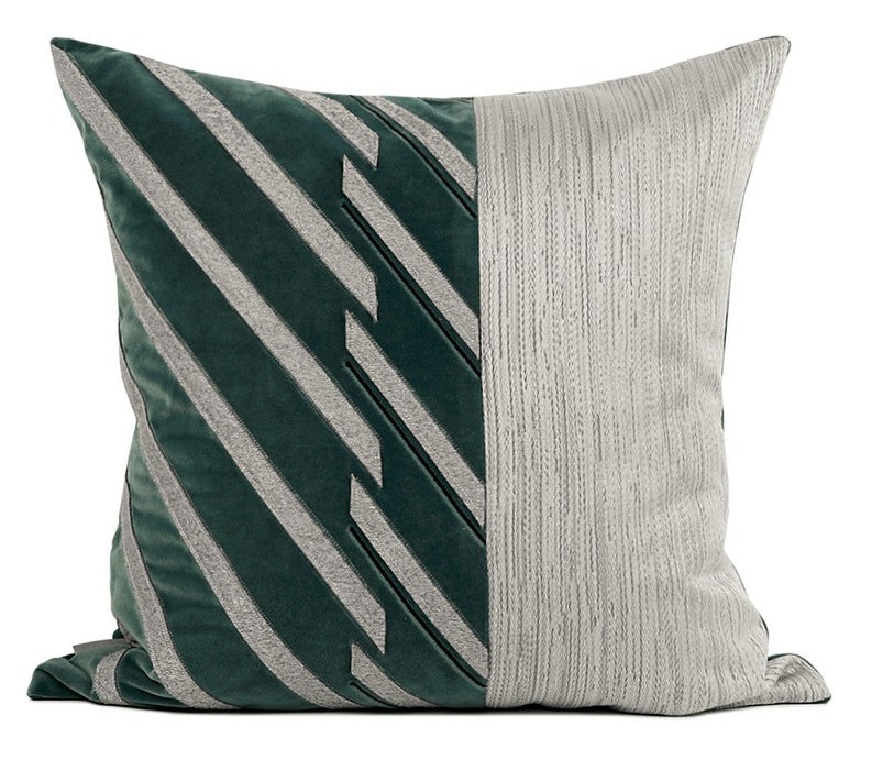 Decorative Throw Pillows, Modern Sofa Pillows, Blackish Green Throw Pillows, Modern Throw Pillows for Living Room