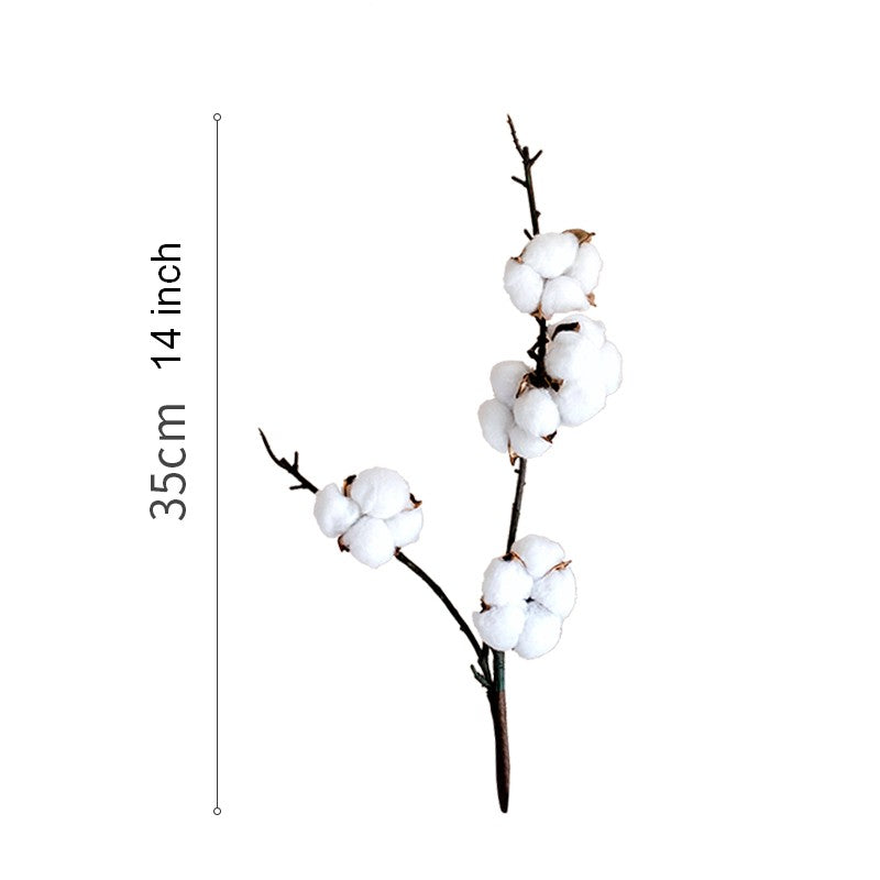 Cotton Branch. Table Centerpiece. Spring Artificial Floral for Dining Room. Bedroom Flower Arrangement Ideas. Simple Modern Flower Arrangement Ideas for Home Decoration