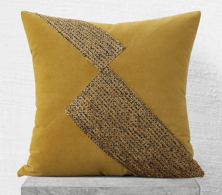 Yellow Decorative Throw Pillow, Modern Sofa Pillow, Modern Throw Pillows, Throw Pillows for Couch