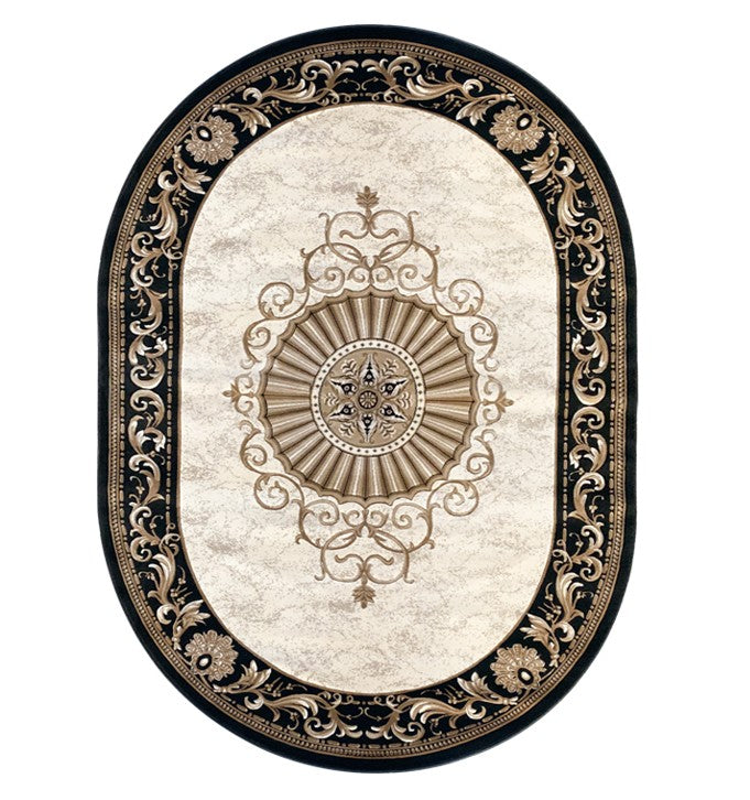 Large Royal Thick Rugs in Bedroom, Luxury Thick and Soft Black Rugs for Living Room, Modern Floor Carpets under Dining Room Table