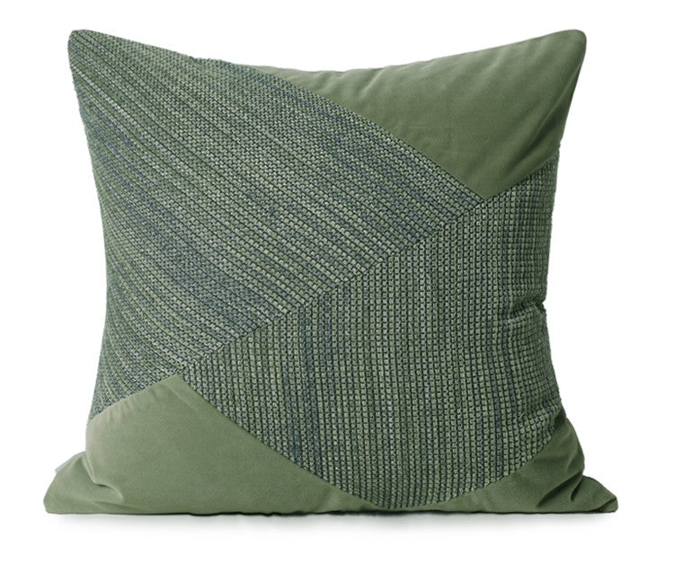 Green Throw Pillows for Couch, Decorative Throw Pillows, Modern Sofa Pillows, Simple Modern Throw Pillows for Living Room