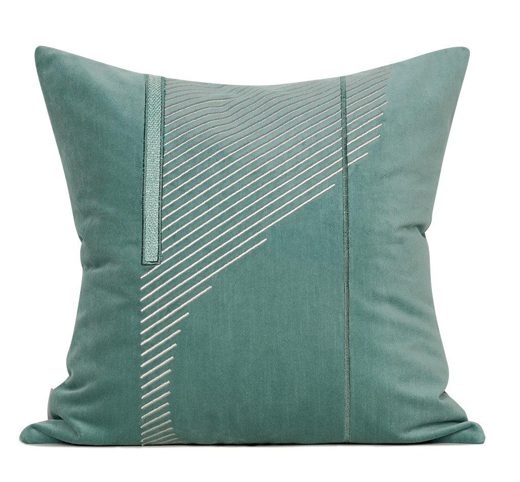 Green Throw Pillows for Couch. Decorative Throw Pillows. Modern Sofa Pillow. Modern Throw Pillows for Bedroom