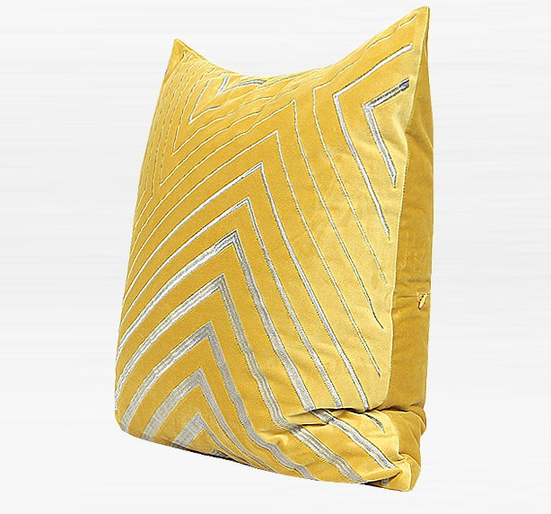 Bedroom Pillows, Yellow Simple Style, Modern Throw Pillow, Pillow Cover with Insert, Sofa Pillows,