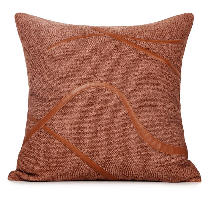 Modern Sofa Pillow, Modern Throw Pillows, Orange Throw Pillow for Couch, Orange Decorative Pillow, Throw Pillow for Living Room