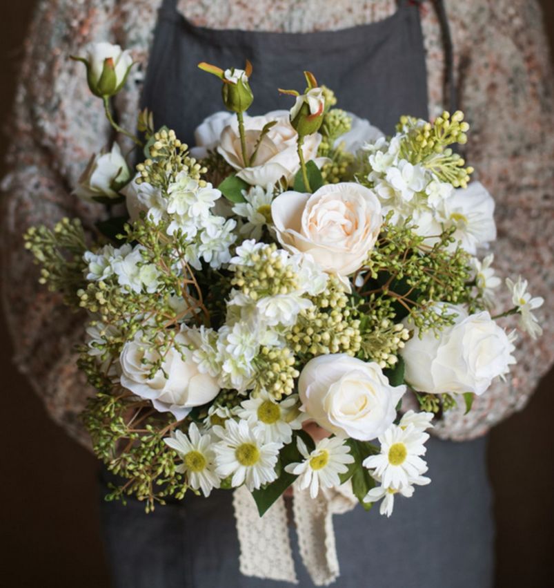 Orchid Rose Lilac Daisy Flowers. Unique Flower Arrangement Ideas. Artificial Flowers for Living Room. Wedding Floral Arrangements. White Flowers in Vase