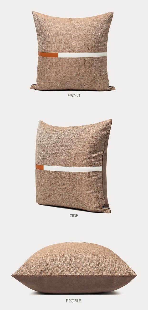 Decorative Modern Sofa Pillows, Modern Simple Throw Pillows for Bedroom, Brown Modern Throw Pillows for Couch, Large Simple Modern Pillows