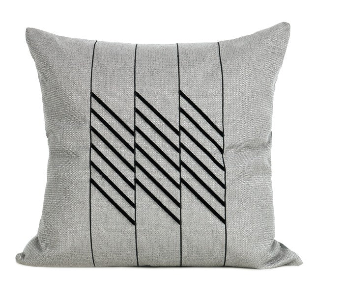 Grey Throw Pillows. Decorative Modern Throw Pillows. Modern Sofa Pillows. Modern Throw Pillows for Couch