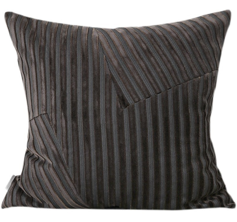 Brown Modern Throw Pillows. Decorative Modern Sofa Pillows for Living Room. Large Square Pillows. Modern Throw Pillows for Couch