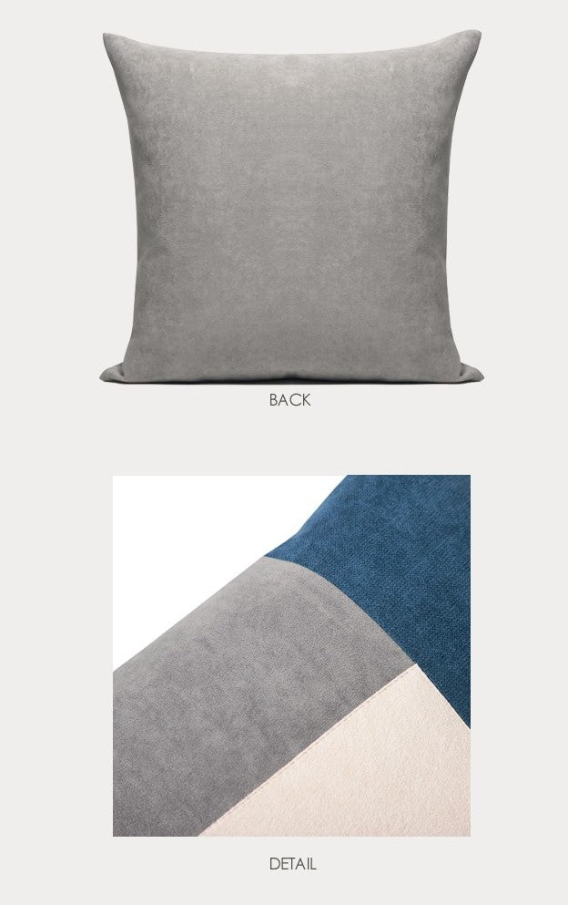 Blue Grey Throw Pillow for Couch, Modern Sofa Pillows, Blue Grey Decorative Pillows, Simple Modern Throw Pillows
