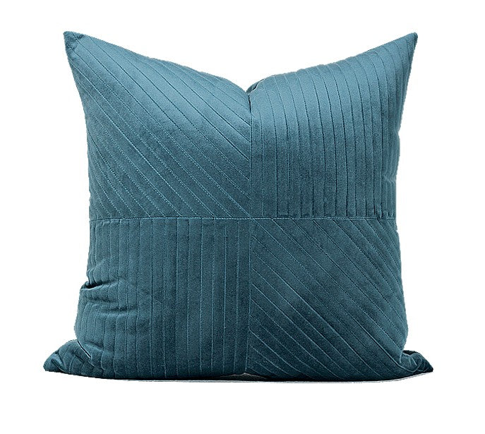Decorative Throw Pillow for Couch, Blue Modern Sofa Pillows, Simple Modern Throw Pillows for Couch, Large Square Pillows