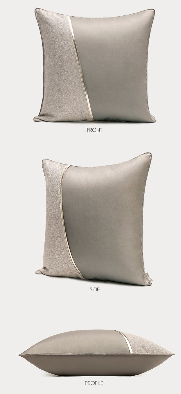 Modern Throw Pillows for Living Room, Decorative Modern Sofa Pillows, Large Silver Gray Modern Pillows, Modern Throw Pillows for Couch