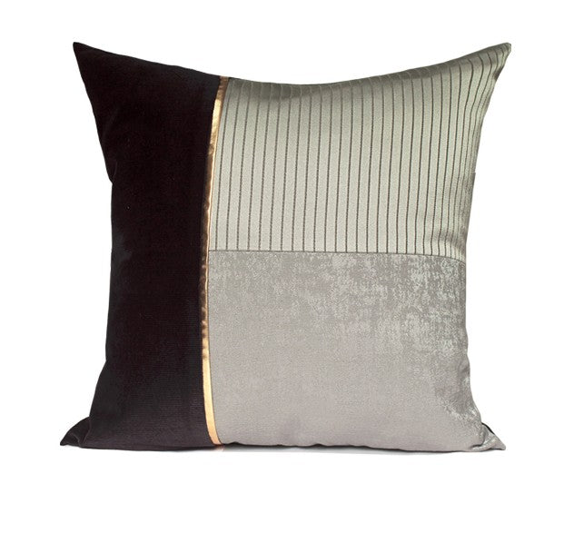 Decorative Throw Pillow for Couch. Grey Modern Sofa Pillows. Modern Throw Pillows for Sofa