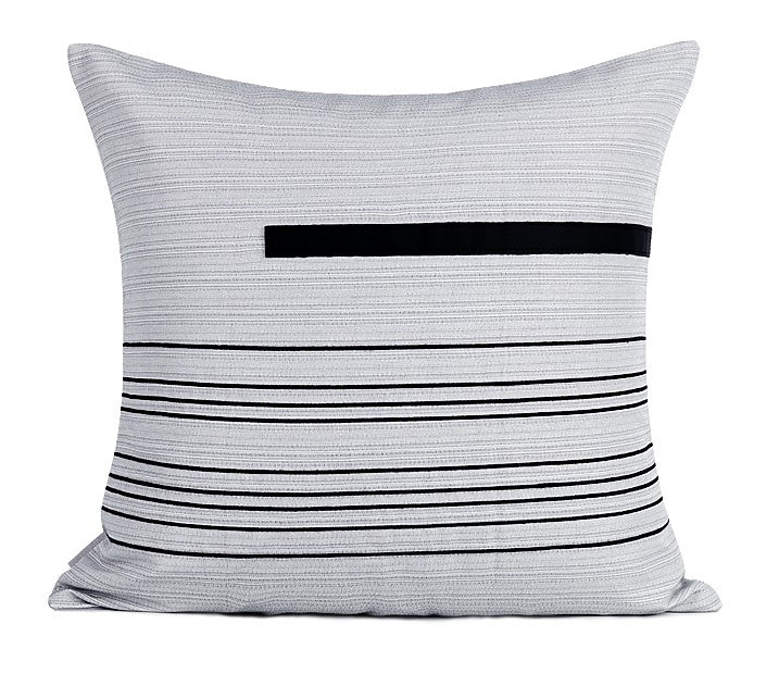 Modern Sofa Pillow, Simple Black and White Modern Throw Pillows, Throw Pillow for Couch, Decorative Throw Pillows, Throw Pillow for Living Room