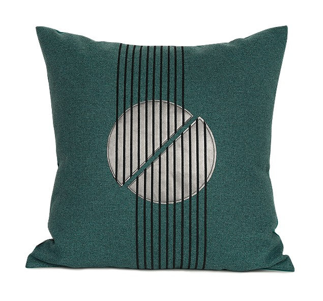 Green Modern Throw Pillows, Large Green Square Throw Pillows, Modern Throw Pillows for Couch, Decorative Modern Sofa Pillows for Living Room