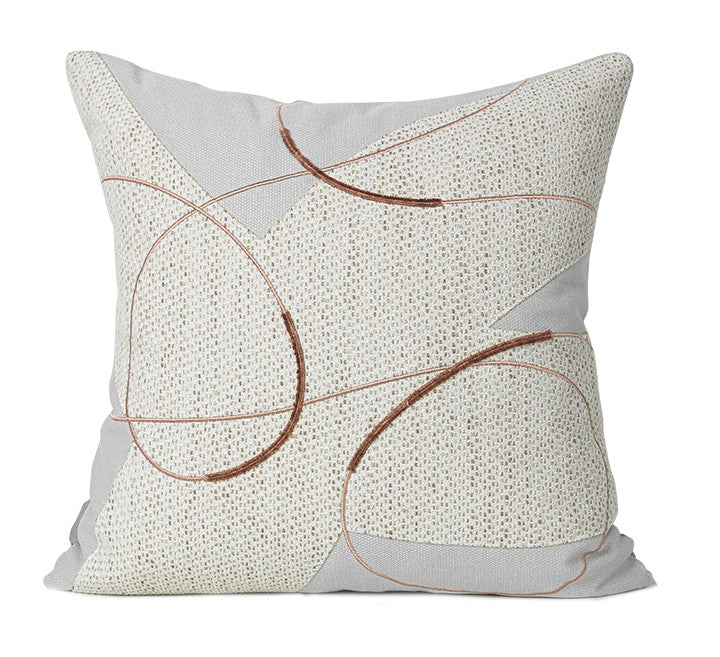 Light Gray Modern Throw Pillows for Couch, Decorative Modern Sofa Pillows, Modern Throw Pillows for Living Room