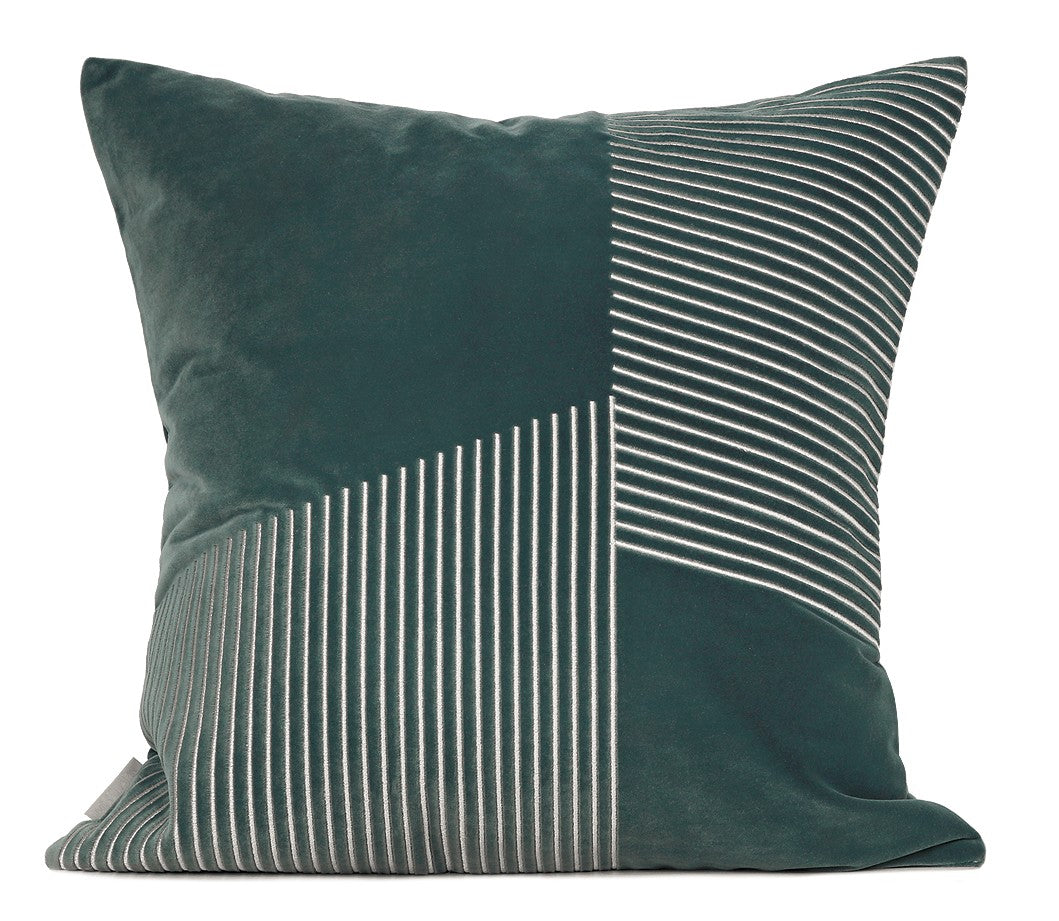 Blackish Green Throw Pillows, Decorative Throw Pillows, Modern Sofa Pillows, Modern Throw Pillows for Living Room