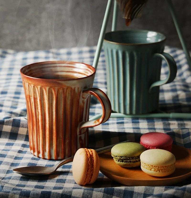 Cappuccino Coffee Mug, Handmade Pottery Coffee Cup, Large Capacity Coffee Cup, Large Tea Cup