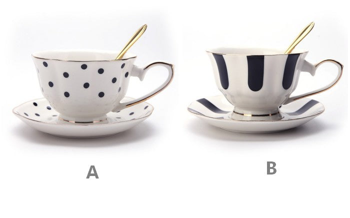 Unique Porcelain Cup and Saucer. Creative Ceramic Coffee Cups. Beautiful British Tea Cups. Creative Bone China Porcelain Tea Cup Set
