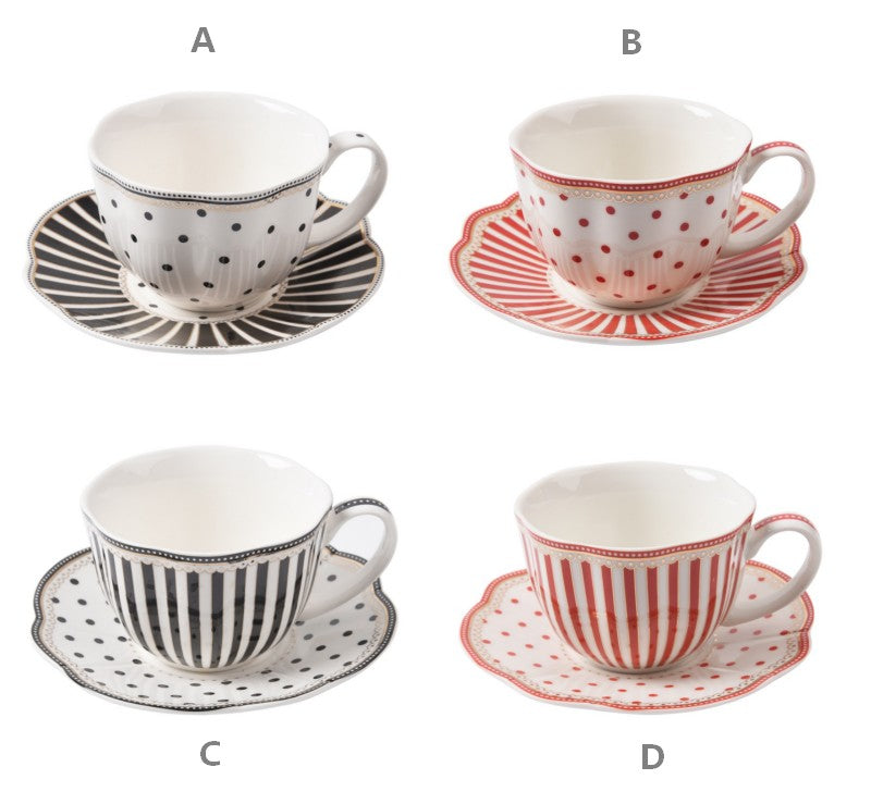 Elegant Modern Ceramic Coffee Cups, Creative Bone China Porcelain Tea Cup Set, Unique Porcelain Cup and Saucer, Afternoon British Tea Cups