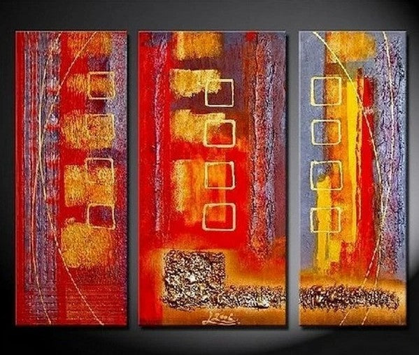 Bedroom Wall Art, Red Abstract Painting, Large Painting, Modern Art, Art on Canvas, Painting for Sale