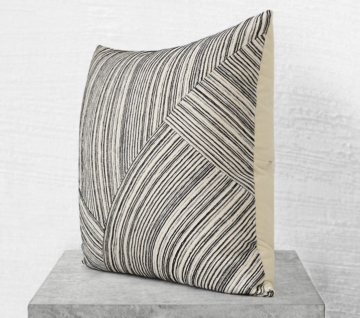 Modern Simple Black and White Stripe Throw Pillows for Couch, Modern Throw Pillows for Living Room, Decorative Modern Throw Pillows, Modern Sofa Pillows