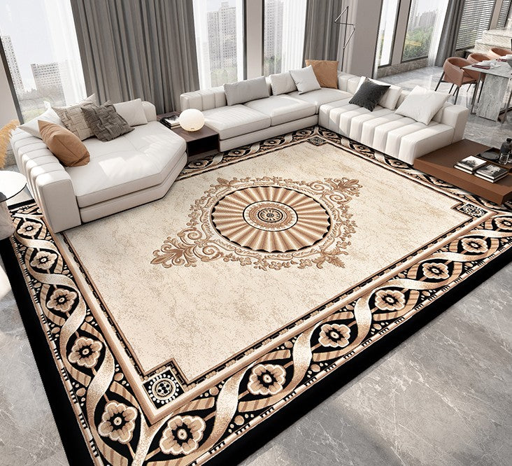 Luxury Thick Modern Rugs for Living Room, Large Royal Floor Rugs for Office, Oversized Soft Floor Carpets under Dining Room Table