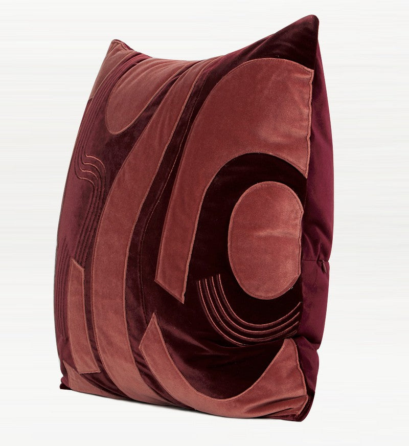 Red Modern Throw Pillows. Large Square Throw Pillows. Modern Throw Pillows for Couch. Decorative Modern Sofa Pillows for Living Room