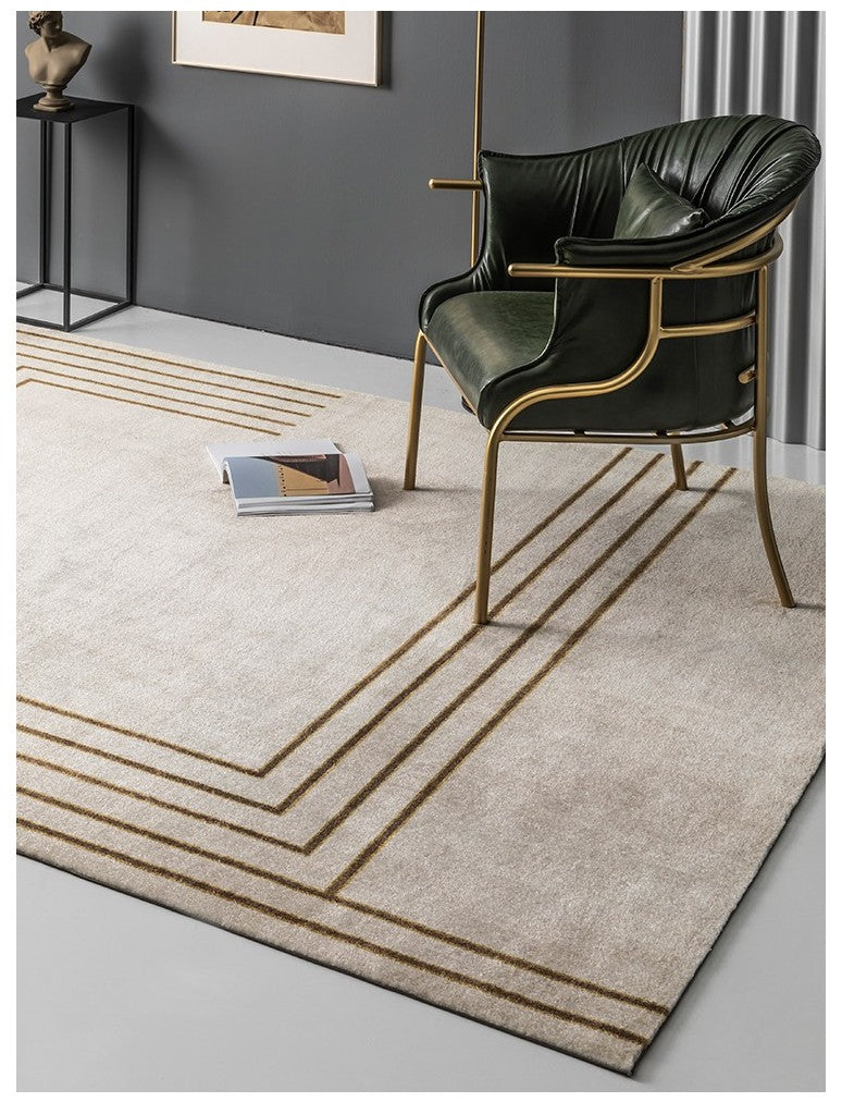 Bedroom Modern Rugs, Contemporary Beige Rugs under Sofa, Modern Area Rug in Living Room, Large Modern Rugs for Office