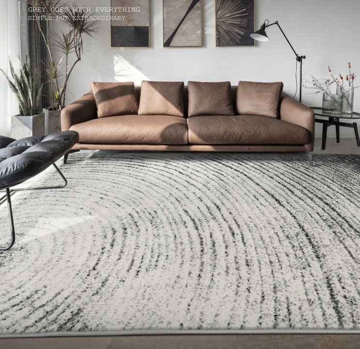 Ultra Modern Rugs for Office, Grey Contemporary Modern Rugs for Living Room, Large Grey Modern Rugs, Abstract Modern Rugs for Interior Design