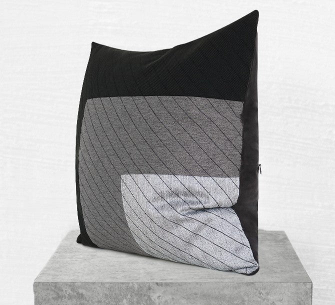 Decorative Modern Gray Pillows, Modern Pillows for Gray Couch, Modern Simple Throw Pillows for Living Room, Black and Gray Modern Throw Pillows