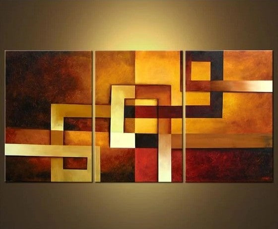Canvas Painting Set, Abstract Art, 3 Piece Wall Art, Abstract Painting, Large Oil Painting, Group Art