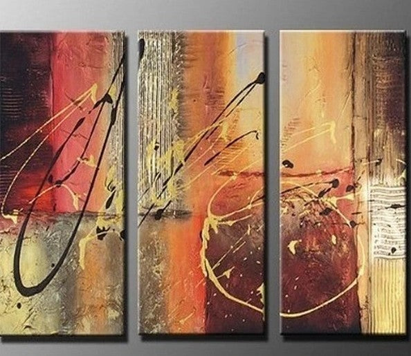 Canvas Painting, Abtract Lines, Bedroom Wall Art, Canvas Painting, Abstract Art, Abstract Painting, Acrylic Art, 3 Piece Wall Art, Canvas Art