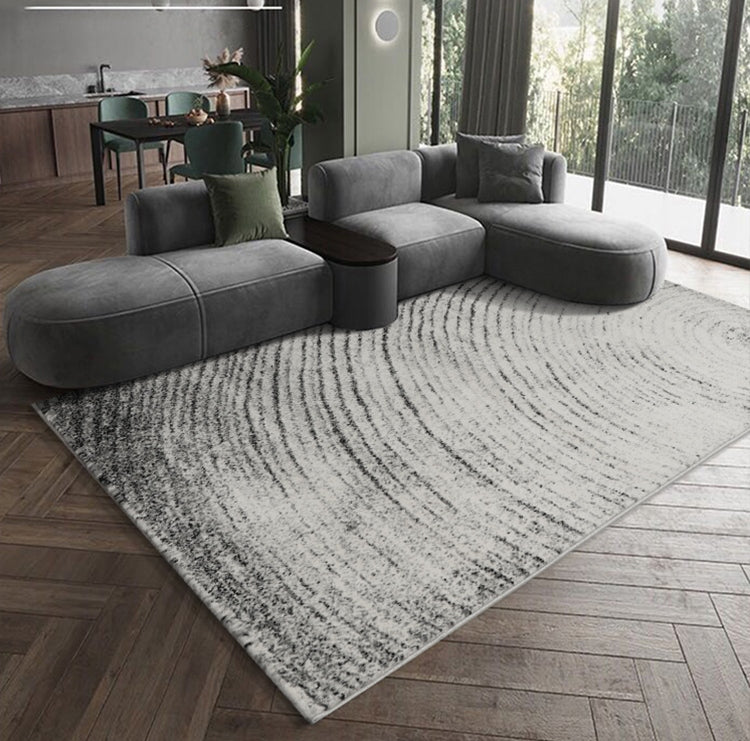 Ultra Modern Rugs for Office, Grey Contemporary Modern Rugs for Living Room, Large Grey Modern Rugs, Abstract Modern Rugs for Interior Design