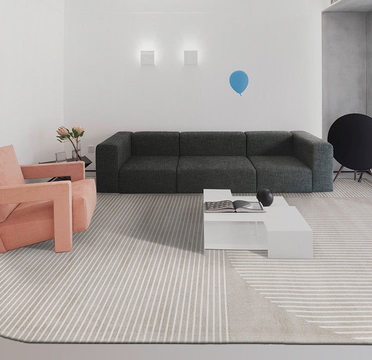 Modern Area Rug in Living Room, Contemporary Floor Carpets under Sofa, Bedroom Modern Rugs, Large Modern Rugs for Office