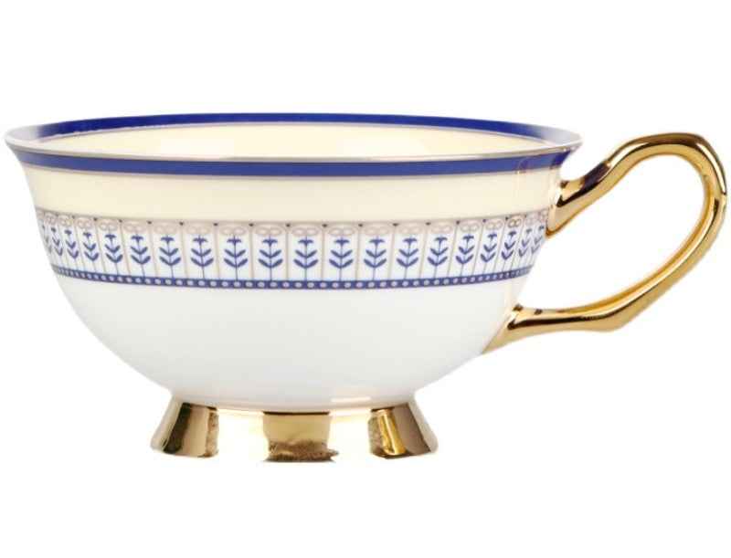 Bone China Porcelain Tea Cup Set. Elegant British Ceramic Coffee Cups. Unique British Tea Cup and Saucer in Gift Box