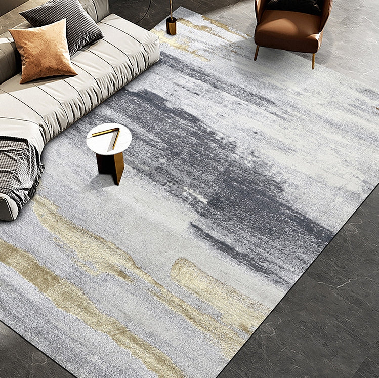 Simple Modern Grey Rugs for Bedroom, Abstract Geometric Modern Rugs, Large Modern Rugs for Living Room, Modern Rugs for Dining Room, Contemporary Rugs for Office