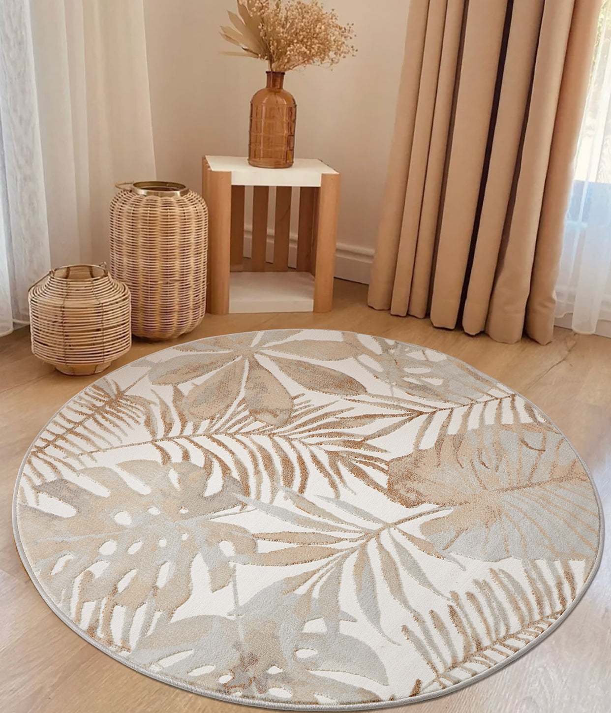Abstract Modern Area Rugs under Coffee Table, Contemporary Area Rugs, Round Area Rugs, Modern Rugs in Bedroom, Dining Room Area Rug
