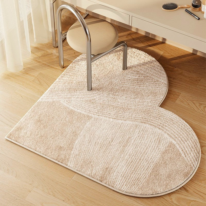 Contemporary Round Rugs Next to Bed, Washable Kitchen Area Rugs, Bathroom Modern Rugs, Modern Entryway Rugs