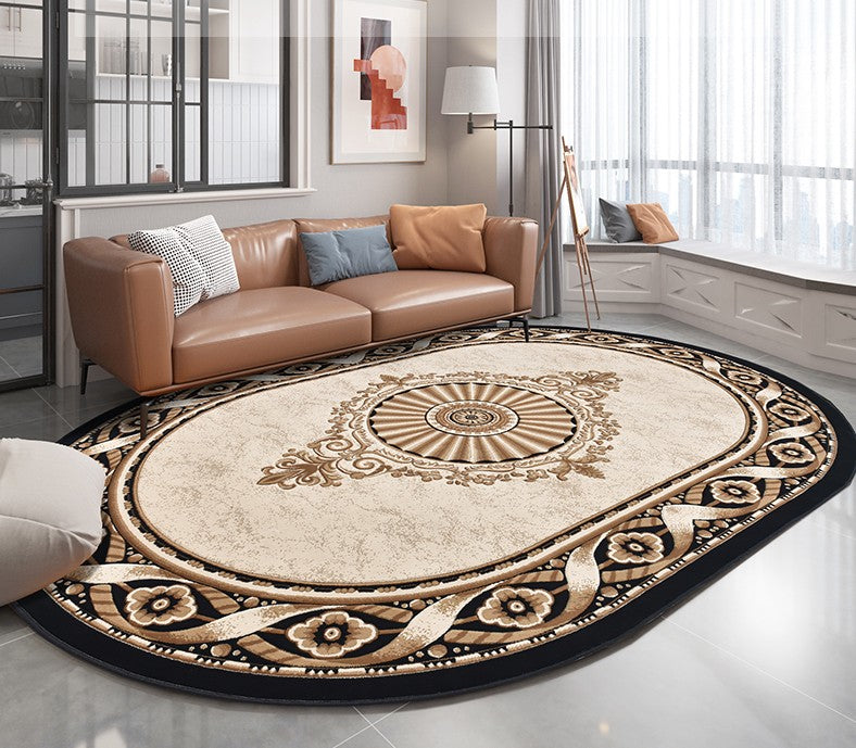 Large Royal Floor Rugs for Office, Luxury Thick Modern Rugs for Living Room, Oversized Soft Floor Carpets under Dining Room Table
