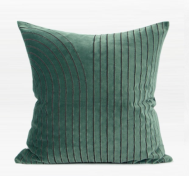 Large Throw Pillows, Modern Sofa Pillow, Decorative Throw Pillows for Couch, Green Square Pillow