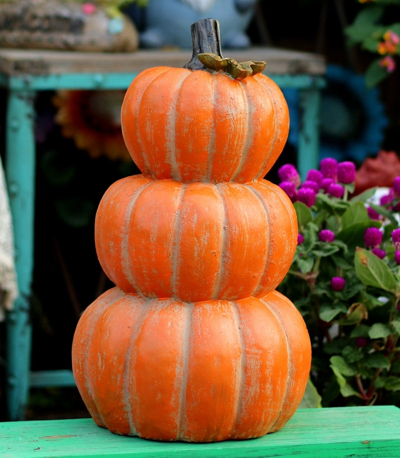 Large Thanksgiving Pumpkins for Garden Ornaments, Cute Resin Pumpkins for Garden Courtyard Ornament, Villa Outdoor Decor Gardening Ideas