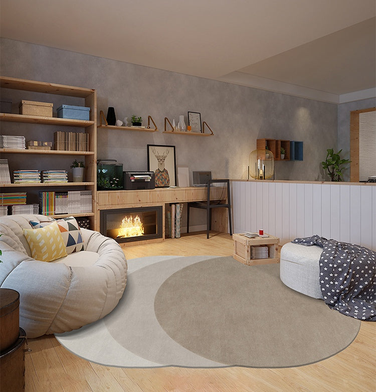 Geometric Modern Wool Rugs, Contemporary Wool Rugs under Dining Room T