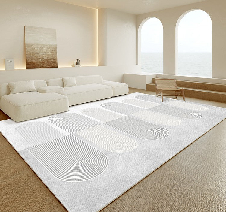 Contemporary Area Rugs, Geometric Modern Rug Placement Ideas for Living Room, Bedroom Modern Rugs, Washable Kitchen Modern Rugs