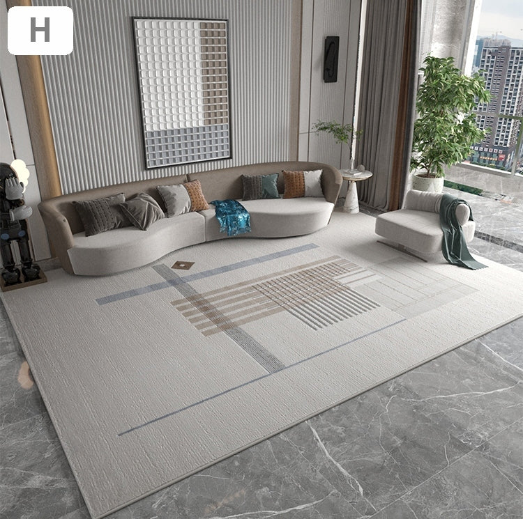 Large Modern Living Room Rugs, Contemporary Modern Rugs in Bedroom, Geometric Modern Area Rugs, Dining Room Floor Carpets, Simple Abstract Rugs under Sofa